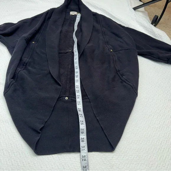 Aritzia Wilfred Diderot Open Front Cocoon Cardigan Sweater Black Size M - Picture 9 of 12
